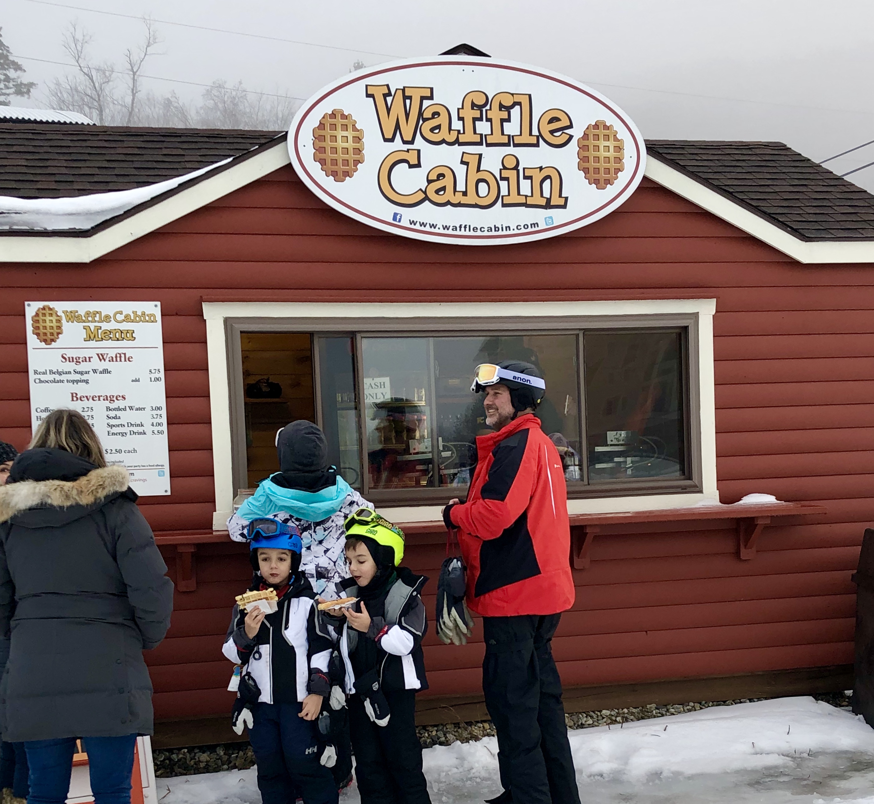 Okemo Mountain Resort's slopeside Waffle Cabin